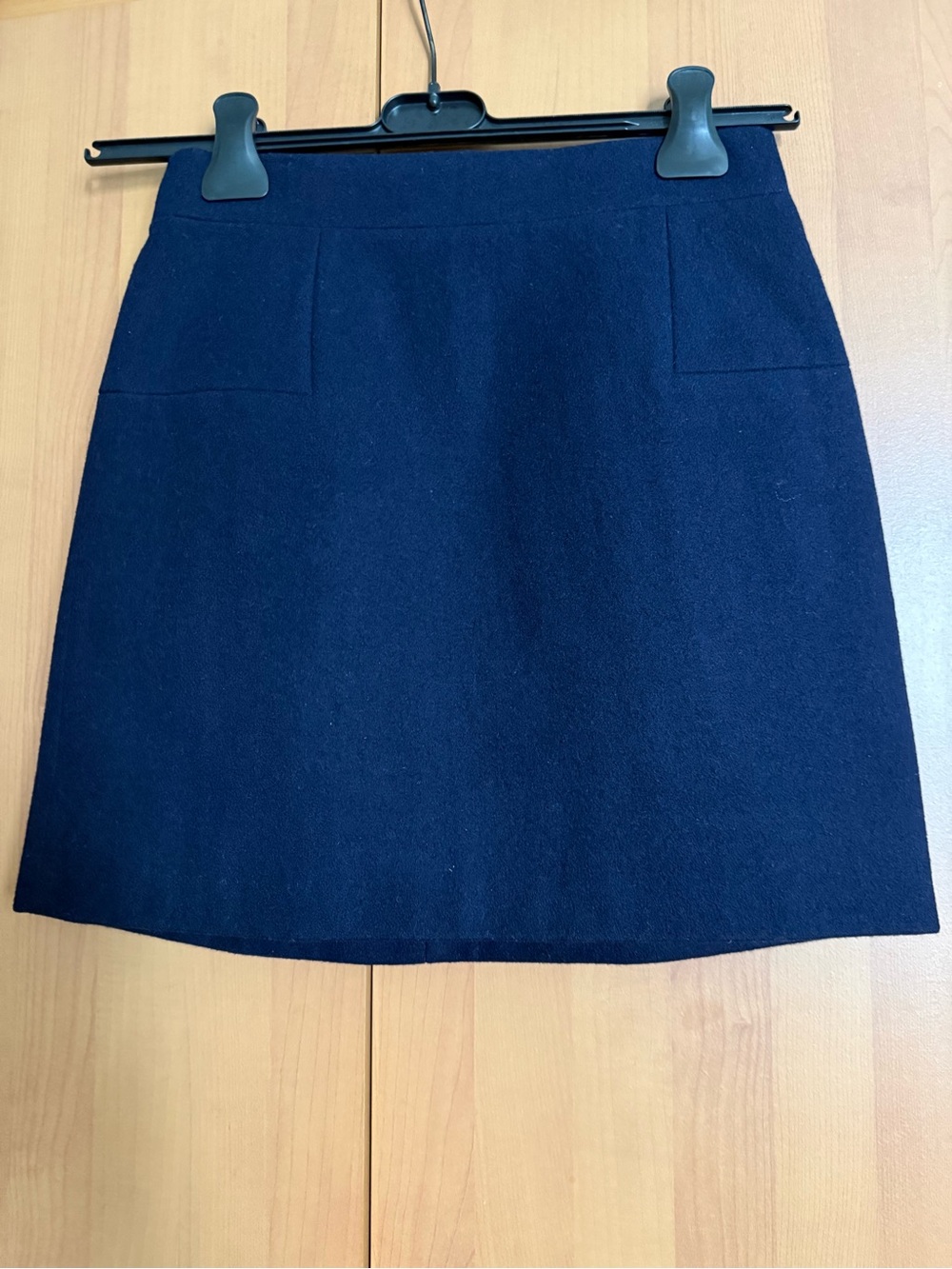 J. Crew Navy Mini Skirt with Subtle A-Line